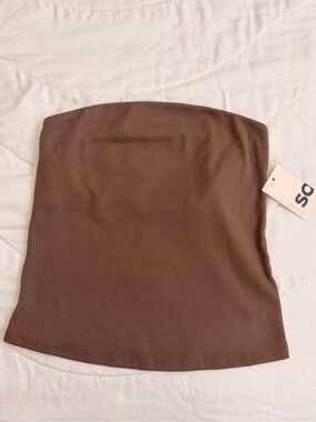 SO NWT Brown tube top